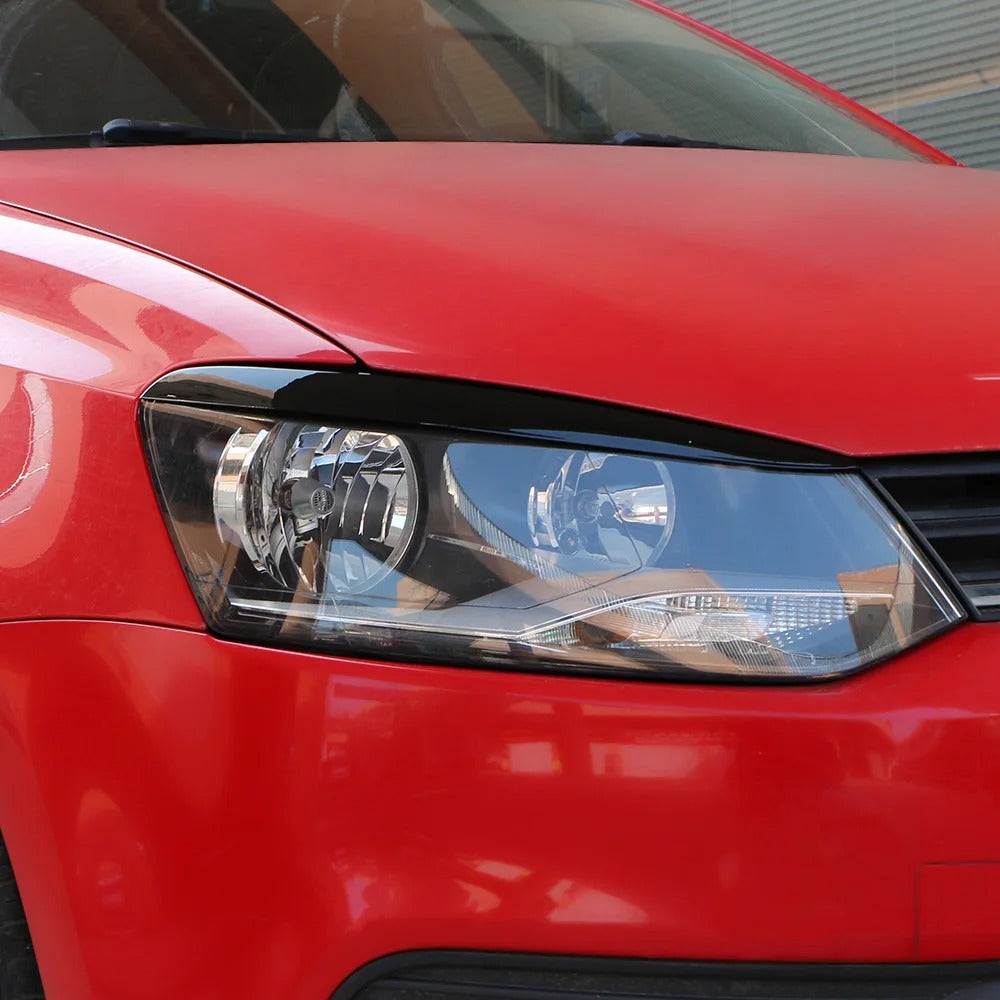 2Pcs VW Polo mk5 Headlight Eyebrows