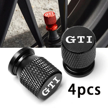 VW 'GTI' Tyre Valve caps (2 Styles) (4pcs)