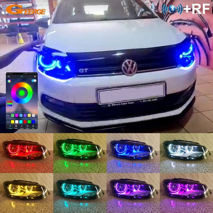 VW Polo MK5 6R/6C RGB LED Halo Ring Lights (2009-2017)