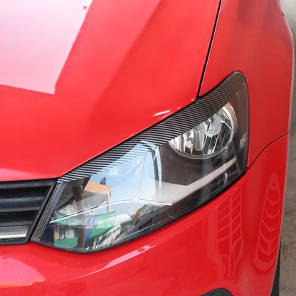 2Pcs VW Polo mk5 Headlight Eyebrows