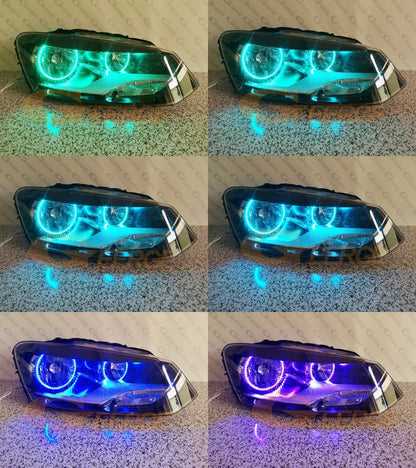 VW Polo MK5 6R/6C RGB LED Halo Ring Lights (2009-2017)