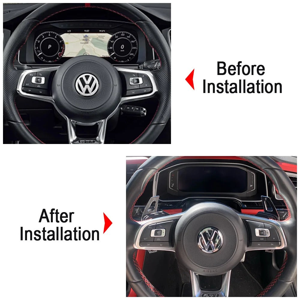 VW Paddle Shifter Extensions for VW Golf 7/7.5 GTI/GTE/GTD/RLINE, Polo, Scirocco, Jetta