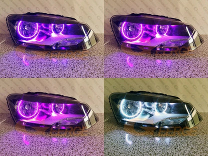 VW Polo MK5 6R/6C RGB LED Halo Ring Lights (2009-2017)