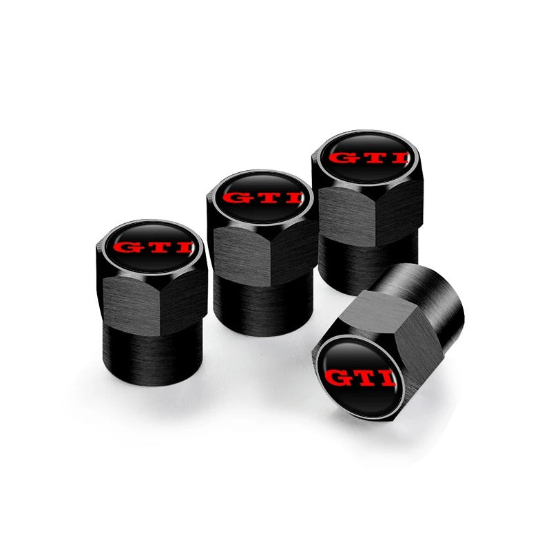 VW 'GTI' Tyre Valve caps (2 Styles) (4pcs)