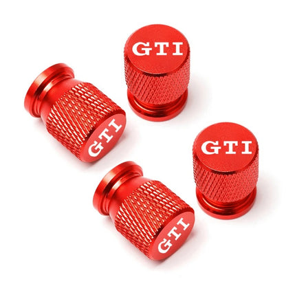 VW 'GTI' Tyre Valve caps (2 Styles) (4pcs)