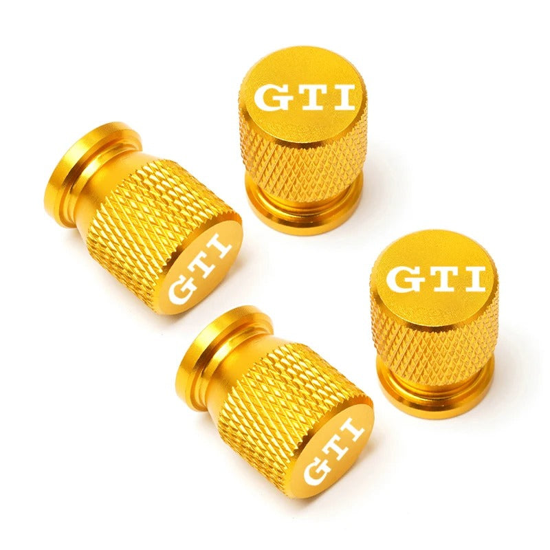 VW 'GTI' Tyre Valve caps (2 Styles) (4pcs)